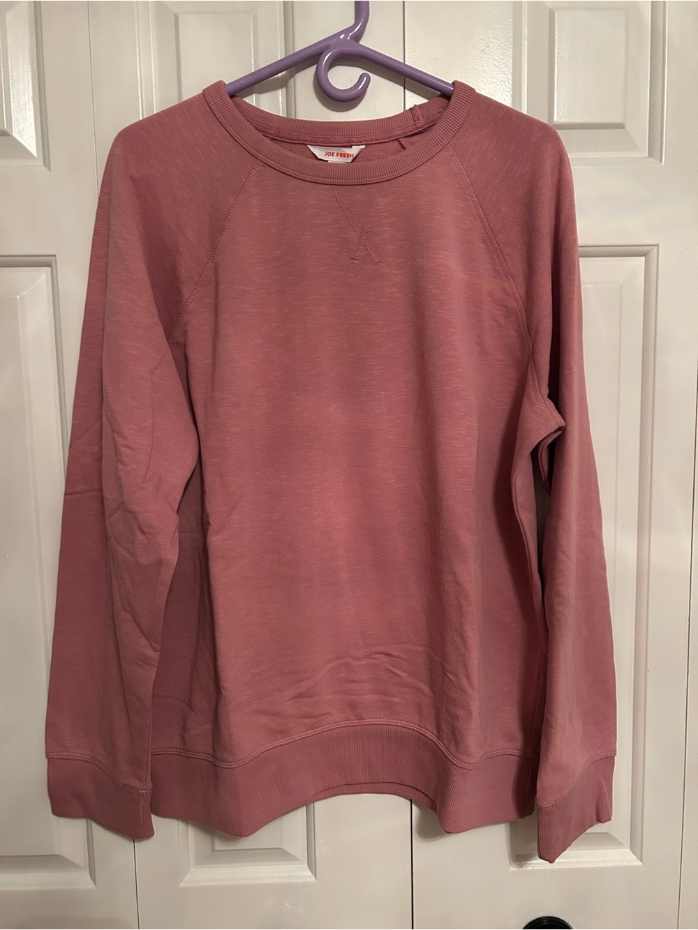 Joe Fresh Rose Mauve Crewneck Sweatshirt